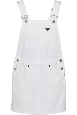 Prada Mujer Vestidos overol - Vestido estilo overol con placa del logo