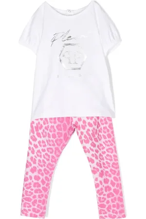 Philipp Plein Set de mameluco con estampado de guepardo