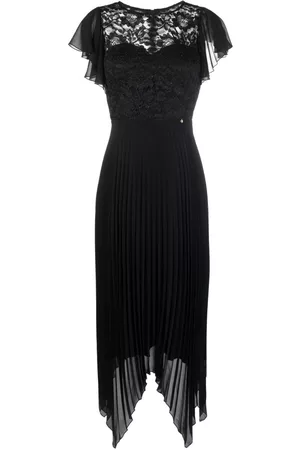 NISSA Mujer Vestidos Cortos y Sexys - Short-sleeve plisse-effect dress