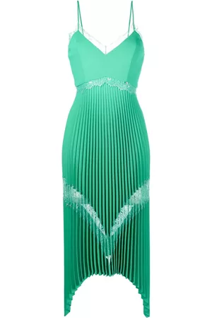 NISSA Mujer Vestidos de Fiesta y Coctel - Lace-trim pleated midi dress