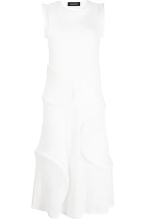 MELITTA BAUMEISTER Vestido midi con acabado texturizado y paneles