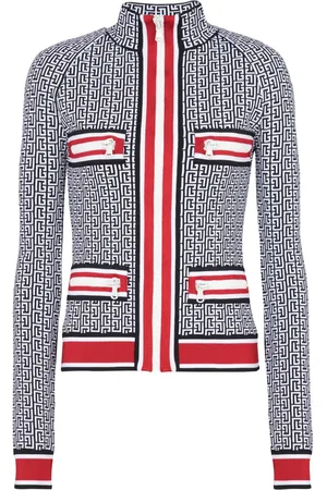 Balmain Cárdigan con monograma en jacquard