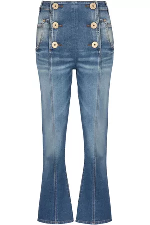 Balmain Mujer Acampanados - Jeans bootcut con botones