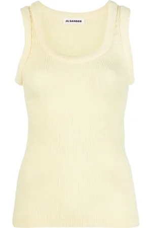 Jil Sander Camiseta con diseño fruncido