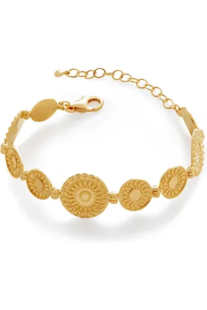 Monica Vinader Pulsera Juno en oro vermeil