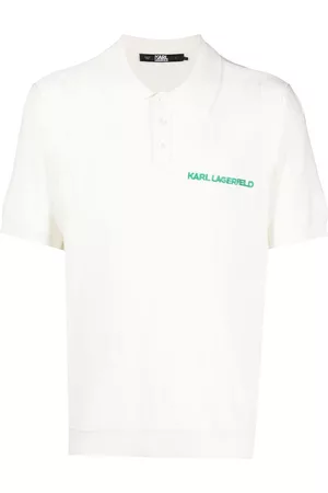 Karl Lagerfeld Hombre Playeras polo - Playera tipo polo tejida con monograma KL