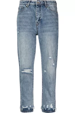 Armani Exchange Mujer Jeans - Ripped-detail cropped jeans