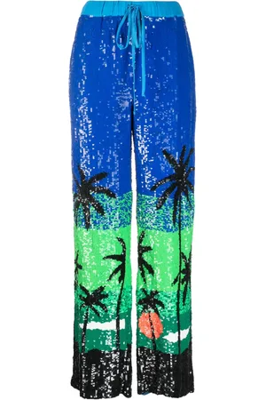 P.A.R.O.S.H. Pantalones bordados con lentejuelas