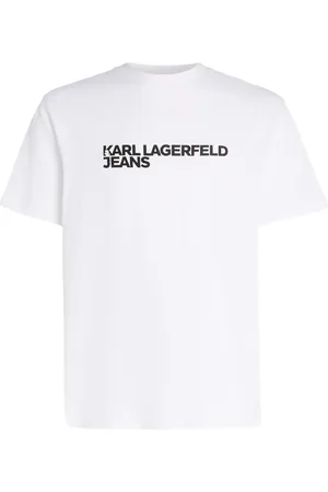 Karl Lagerfeld Playera con logo estampado