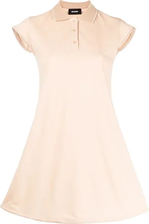We11 Done Vestido acampanado con ribete en contraste