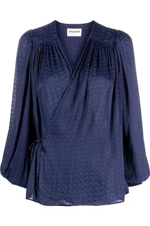 Zadig & Voltaire Blusa Tenew con diseño cruzado