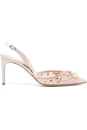 RENE CAOVILLA Sandalias con detalles de cristal y tacón de 80mm