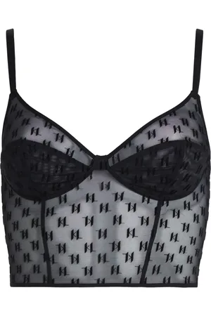 Karl Lagerfeld Brasier estilo bustier con monograma