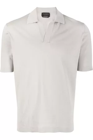 DELL'OGLIO Hombre Playeras polo - Playera tipo polo con abertura