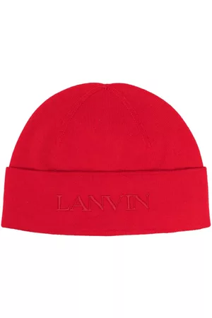 Lanvin Mujer Gorros - Logo-embroidered wool beanie