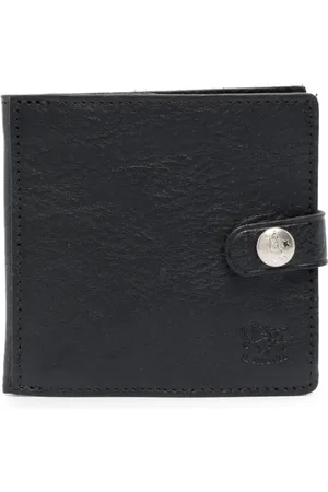 IL BISONTE Cartera plegable con logo en relieve