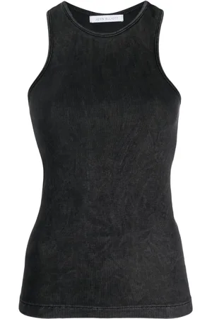 JOHN ELLIOTT Camiseta de canalé con efecto envejecido
