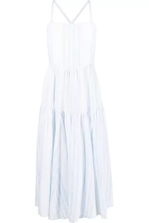 Ralph Lauren Mujer Midi - Vestido midi a rayas