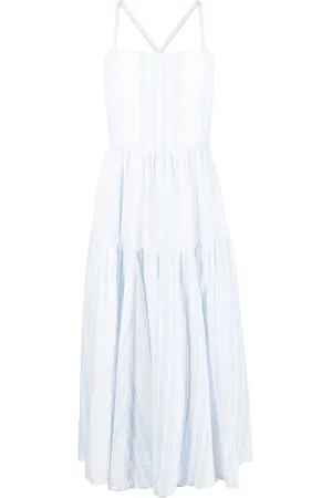 Ralph Lauren Vestido midi a rayas