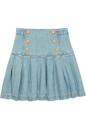 Balmain Falda con pliegues