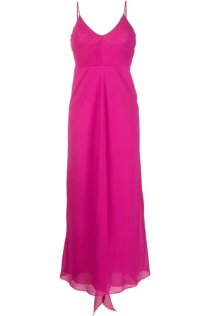 Patrizia Pepe Vestido largo de georgette con diseño acampanado