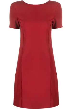 Patrizia Pepe Vestido corto con diseño acampanado manga corta