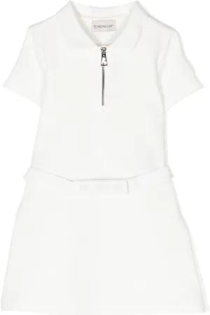 Moncler Vestido manga corta con cinturón
