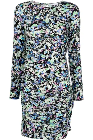 Patrizia Pepe Vestido fruncido con estampado floral