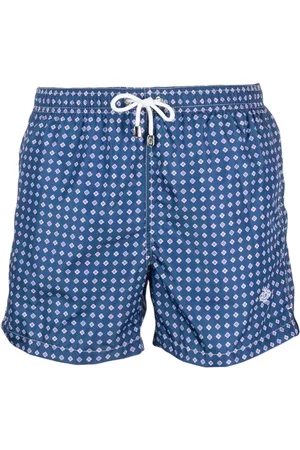 LUIGI BORRELLI NAPOLI Hombre Trajes de baño - Monogram-pattern swim shorts