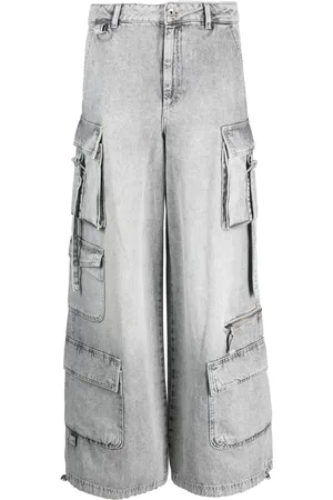 Patrizia Pepe Pantalones cargo con tiro alto