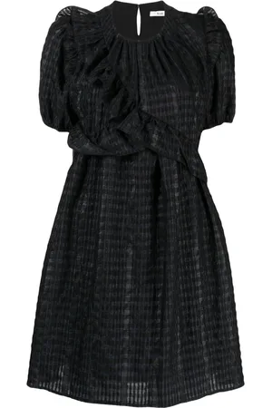 B+AB Vestido con ribete de volantes