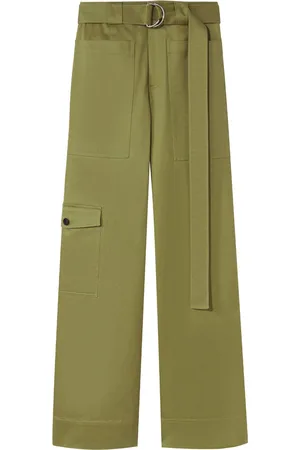 Pantalones cargo de color verde para mujer