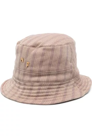NICK FOUQUET Hombre Sombreros - Stripe-print bucket hat