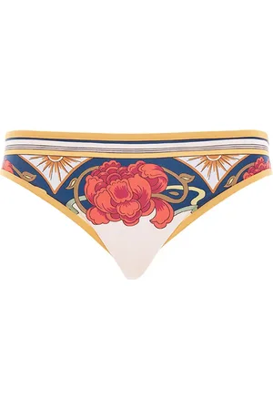 La DoubleJ Bikini bottom con estampado tropical