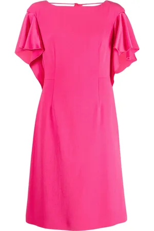 Paule Ka Vestido satinado con detalle drapeado