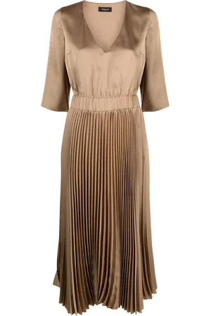 Fabiana Filippi Vestido midi con diseño plisado