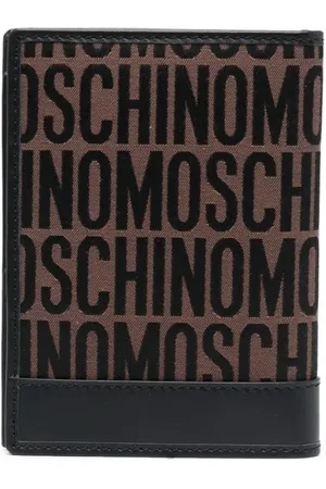 Moschino Cartera plegable con logo en jacquard