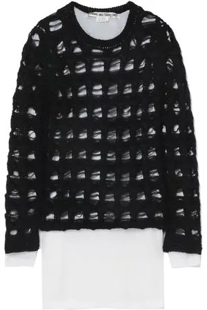 Comme des Garçons Mujer Ropa - Double-layer knitted jumper