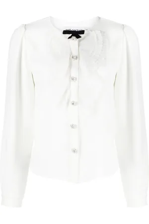 Self-Portrait Blusa con detalles de cristal