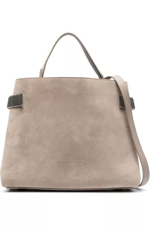 Brunello Cucinelli Tote con detalle de cadena Monili