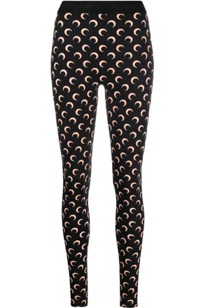 Marine Serre Mujer Leggings y treggings - Fuseaux Moon printed leggings