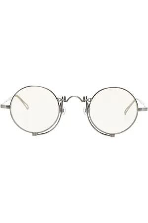 MATSUDA Lentes de sol con armazón redonda y micas oscuras