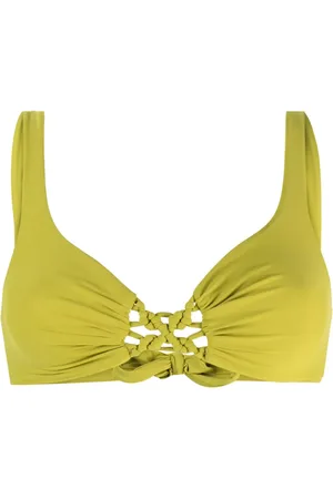 FISICO Top de bikini con detalle entretejido