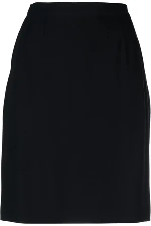 Saint Laurent Falda lápiz con cintura alta 1990