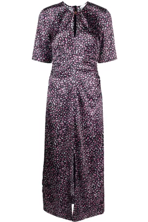Ganni Mujer Vestidos Estampados y Floreados - Floral-print silk dress