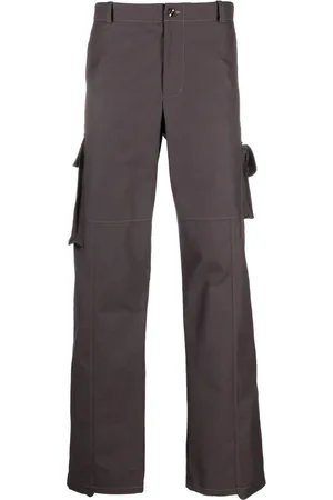 Styland Pantalones cargo con dobladillo asimétrico