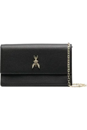 Patrizia Pepe Bolsa crossbody con placa del logo