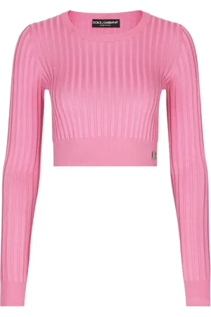 Dolce & Gabbana Top tejido estilo corto y logo DG