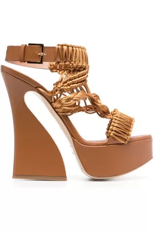 Alberta Ferretti Mujer Sandalias - 135mm leather platform sandals