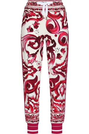 Dolce & Gabbana Mujer Estampados - Pants con estampado Mayólica